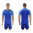 Brazil Blank Blue Soccer Country Jersey