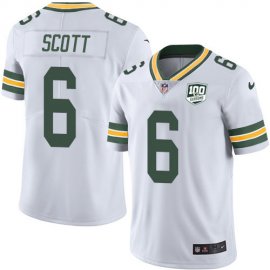 Nike Green Bay Packers #6 JK Scott White Mens 100th Season Stitched NFL Vapor Untouchable Limited Jersey