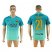 Barcelona #21 Gomes Sec Away Soccer Club Jersey