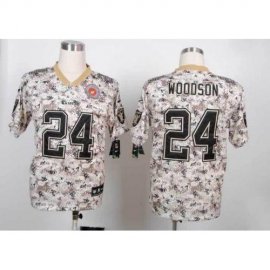 Nike Las Vegas Raiders #24 Charles Woodson Camo Mens Stitched NFL Elite USMC Jersey