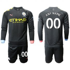 Manchester City Personalized Away Long Sleeves Soccer Club Jersey