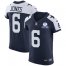 Nike Dallas Cowboys #6 Chris Jones Navy Blue Thanksgiving Mens Stitched With Established In 1960 Patch NFL Vapor Untouchable Throwback Elite Jersey