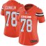 Nike Cleveland Browns #78 Jack Conklin Orange Alternate Womens Stitched NFL Vapor Untouchable Limited Jersey