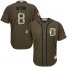 Detroit Tigers #8 Justin Upton Green Salute to Service Stitched Youth MLB Jersey