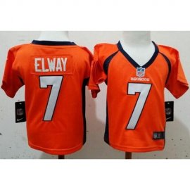 Toddler Nike Denver Broncos #7 John Elway Orange Team Color Stitched NFL Elite Jersey