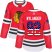 Adidas Chicago Blackhawks #92 Alexander Nylander Red Home Authentic USA Flag Womens Stitched NHL Jersey