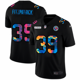 Pittsburgh Steelers #39 Minkah Fitzpatrick Mens Nike Multi-Color Black 2020 NFL Crucial Catch Vapor Untouchable Limited Jersey