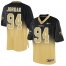 Nike New Orleans Saints #94 Cameron Jordan Black/Gold Mens Stitched NFL Elite Fadeaway Fashion Jersey