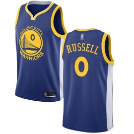 Warriors #0 DAngelo Russell Blue Basketball Swingman Icon Edition Jersey
