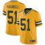 Nike Green Bay Packers #51 Kyler Fackrell Yellow Mens Stitched NFL Limited Rush Jersey