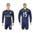 Arsenal #15 Chamberlain Sec Away Long Sleeves Soccer Club Jersey