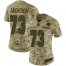 Nike Miami Dolphins #73 Austin Jackson Camo Womens Stitched NFL Limited 2018 Salute To Service Jersey