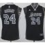 Kids Los Angeles Lakers 24 Kobe Bryant Black Revolution 30 Swingman NBA Jerseys Cheap