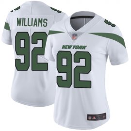 Nike New York Jets #92 Leonard Williams White Womens Stitched NFL Vapor Untouchable Limited Jersey