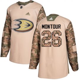 Adidas Anaheim Ducks #26 Brandon Montour Camo Authentic 2017 Veterans Day Stitched NHL Jersey