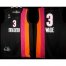 Miami Floridians 3 Dwyane Wade Black ABA Hardwood Classic Swingman Jersey Cheap
