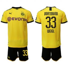 Dortmund #33 Weigl Home Soccer Club Jersey