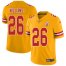 Nike Kansas City Chiefs #26 Damien Williams Gold Mens Stitched NFL Limited Inverted Legend Jersey