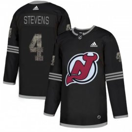 Adidas New Jersey Devils #4 Scott Stevens Black Authentic Classic Stitched NHL Jersey