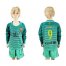 Barcelona #9 Suarez Sec Away Long Sleeves Kid Soccer Club Jersey