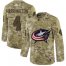 Adidas Columbus Blue Jackets #4 Scott Harrington Camo Authentic Stitched NHL Jersey