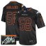 Nike Denver Broncos #58 Von Miller Lights Out Black Mens Stitched NFL Elite Autographed Jersey