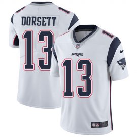 Nike New England Patriots #13 Phillip Dorsett White Mens Stitched NFL Vapor Untouchable Limited Jersey