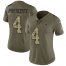 Nike Dallas Cowboys #4 Dak Prescott Olive/Camo Womens Stitched NFL Limited 2017 Salute to Service Jersey