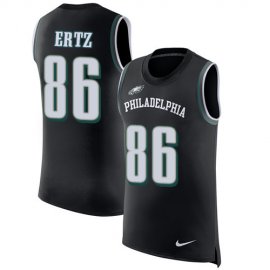 Nike Philadelphia Eagles #86 Zach Ertz Black Alternate Mens Stitched NFL Limited Rush Tank Top Jersey