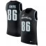 Nike Philadelphia Eagles #86 Zach Ertz Black Alternate Mens Stitched NFL Limited Rush Tank Top Jersey