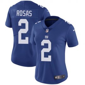 Nike New York Giants #2 Aldrick Rosas Royal Blue Team Color Womens Stitched NFL Vapor Untouchable Limited Jersey