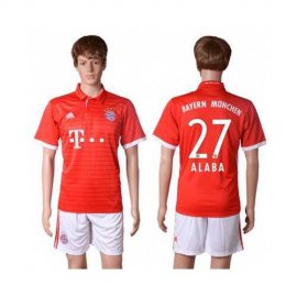 Bayern Munchen #27 Alaba Home Soccer Club Jersey