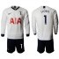 Tottenham Hotspur #1 LLORIS Home Long Sleeves Soccer Club Jersey