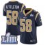 Nike Los Angeles Rams #58 Cory Littleton Navy Blue Team Color Super Bowl LIII Bound Youth Stitched NFL Vapor Untouchable Limited Jersey