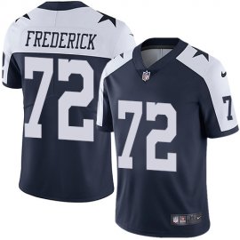 Nike Dallas Cowboys #72 Travis Frederick Navy Blue Thanksgiving Mens Stitched NFL Vapor Untouchable Limited Throwback Jersey