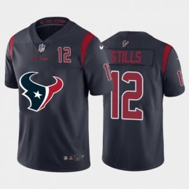 Houston Texans #12 Kenny Stills Navy Blue Mens Nike Big Team Logo Player Vapor Limited NFL Jersey