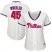Philadelphia Phillies #45 Zack Wheeler Cream Alternate Womens Stitched MLB Jersey