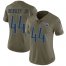 Nike Tennessee Titans #44 Vic Beasley Jr Olive Womens Stitched NFL Limited 2017 Salute To Service Jersey