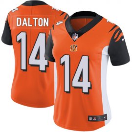 Nike Cincinnati Bengals #14 Andy Dalton Orange Alternate Womens Stitched NFL Vapor Untouchable Limited Jersey