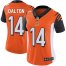 Nike Cincinnati Bengals #14 Andy Dalton Orange Alternate Womens Stitched NFL Vapor Untouchable Limited Jersey