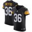 Nike Pittsburgh Steelers #36 Jerome Bettis Black Alternate Mens Stitched NFL Vapor Untouchable Elite Jersey