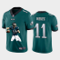 Philadelphia Eagles #11 Carson Wentz Mens Nike Player Signature Moves 2 Vapor Limited NFL Jersey Green