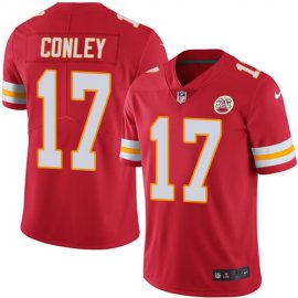 Nike Kansas City Chiefs #17 Chris Conley Red Team Color Mens Stitched NFL Vapor Untouchable Limited Jersey
