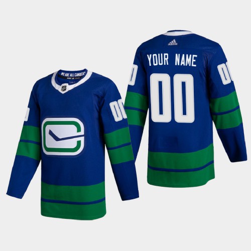 Vancouver Canucks Custom Mens Adidas 2020-21 Authentic Player Alternate Stitched NHL Jersey Blue Vancouver Canucks Custom Mens Adidas 2020-21 Authentic Player Alternate Stitched NHL Jersey Blue