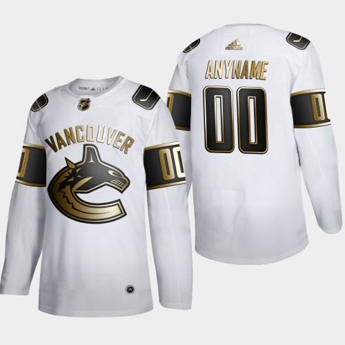 Vancouver Canucks Custom Mens Adidas White Golden Edition Limited Stitched NHL Jersey Vancouver Canucks Custom Mens Adidas White Golden Edition Limited Stitched NHL Jersey