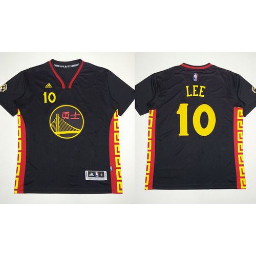 Warriors #10 David Lee Black Slate Chinese New Year Stitched NBA Jersey Warriors #10 David Lee Black Slate Chinese New Year Stitched NBA Jersey