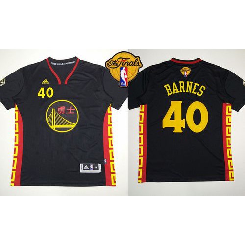 Warriors #40 Harrison Barnes Black Slate Chinese New Year The Finals Patch Stitched NBA Jersey Warriors #40 Harrison Barnes Black Slate Chinese New Year The Finals Patch Stitched NBA Jersey