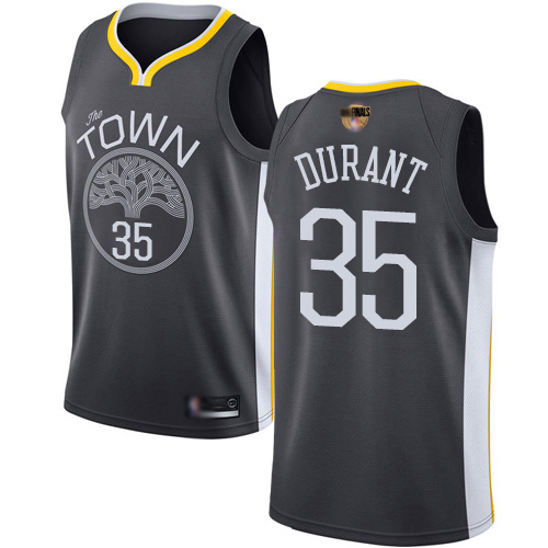 Warriors #35 Kevin Durant Black 2019 Finals Bound Womens Basketball Swingman Statement Edition Jersey Warriors #35 Kevin Durant Black 2019 Finals Bound Womens Basketball Swingman Statement Edition Jersey