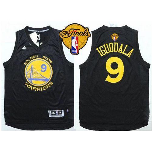 Warriors #9 Andre Iguodala Black Fashion The Finals Patch Stitched NBA Jersey Warriors #9 Andre Iguodala Black Fashion The Finals Patch Stitched NBA Jersey