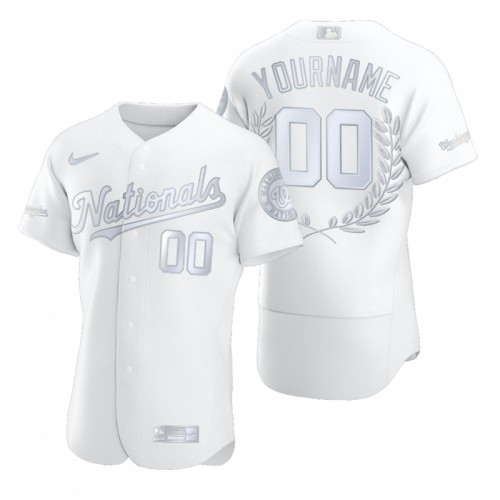 Washington Nationals Custom Men”s Nike Platinum MLB MVP Limited Player Edition Jersey Washington Nationals Custom Men”s Nike Platinum MLB MVP Limited Player Edition Jersey